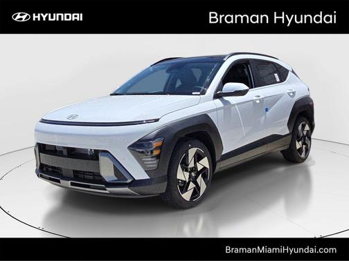 Atlas White 2026 Hyundai KONA Limited