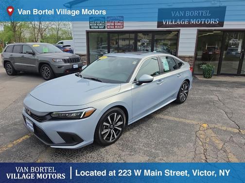 Blue 2022 Honda Civic EX
