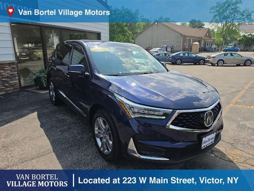 Blue 2020 Acura RDX Advance Package