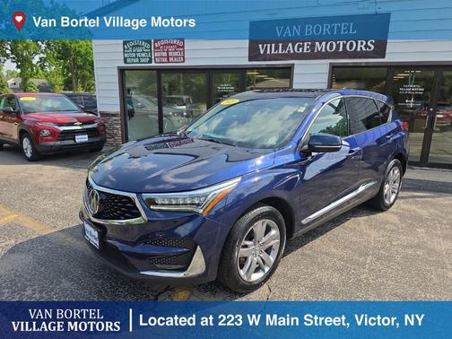 Blue 2020 Acura RDX Advance Package