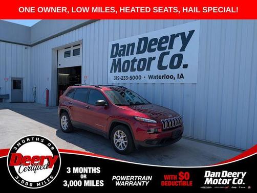 Deep Cherry Red Crystal Pearlcoat 2017 Jeep Cherokee Sport