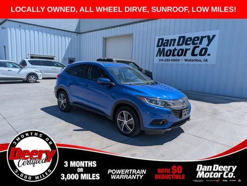 Aegean Blue Metallic 2021 Honda HR-V EX