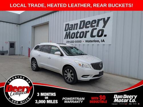 White Frost Tri-Coat 2017 Buick Enclave Leather