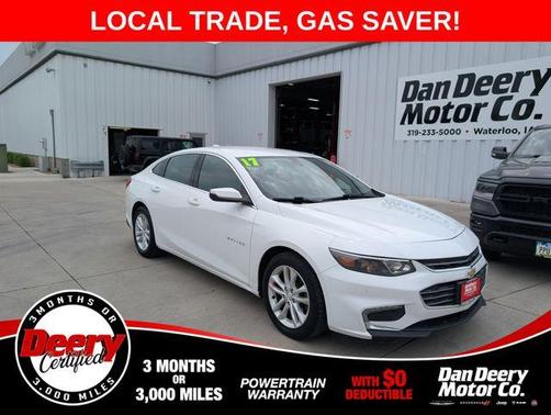 Summit White 2017 Chevrolet Malibu 1LT