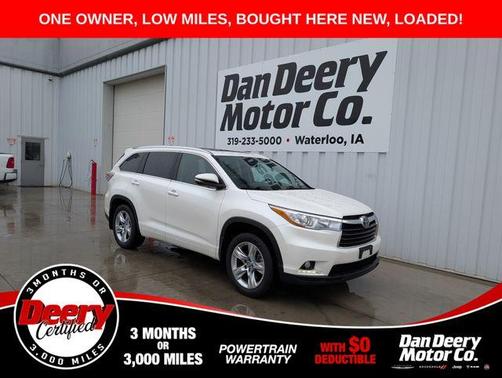 Blizzard Pearl 2016 Toyota Highlander Limited Platinum