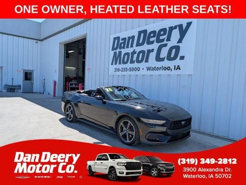 Shadow Black 2025 Ford Mustang EcoBoost Premium