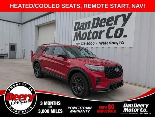 Red Metallic 2025 Ford Explorer ST-Line