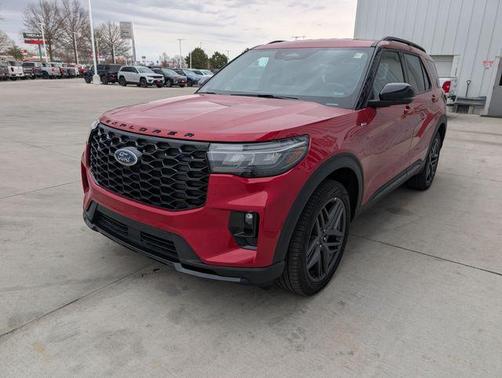 Red Metallic 2025 Ford Explorer ST-Line
