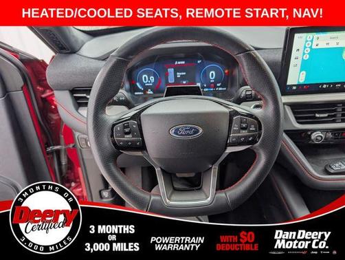 Red Metallic 2025 Ford Explorer ST-Line