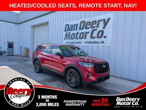 Red Metallic 2025 Ford Explorer ST-Line