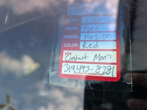 Sangria Red Metallic 2010 Ford Fusion SE