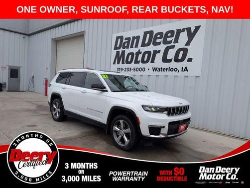 Bright White Clearcoat 2021 Jeep Grand Cherokee L Limited