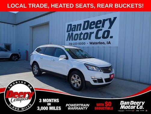 Summit White 2017 Chevrolet Traverse 1LT