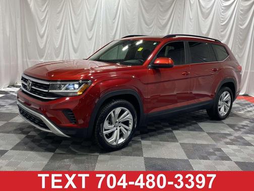 Red Metallic 2023 Volkswagen Atlas 3.6L SE w/Technology