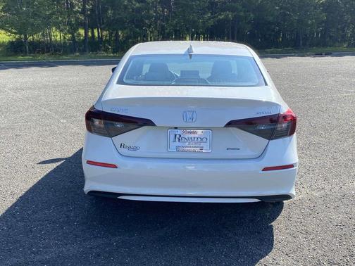 Platinum White Pearl 2025 Honda Civic Hybrid Sport