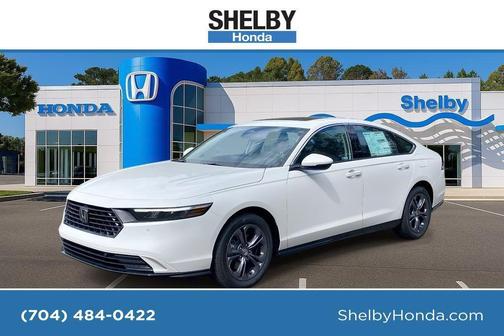 Platinum White Pearl 2026 Honda Accord Hybrid EX-L