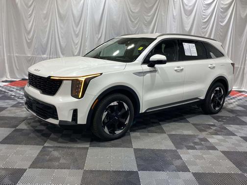 Snow White Pearl 2025 Kia Sorento Hybrid EX