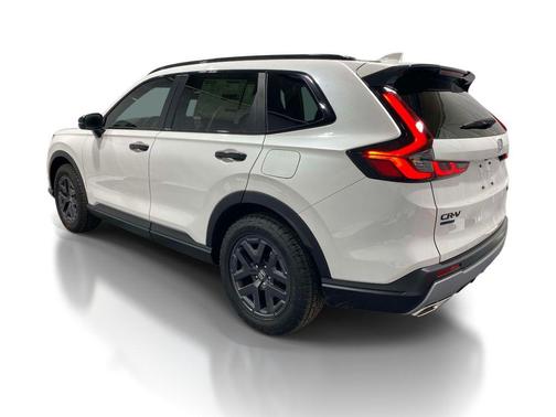 Platinum White 2026 Honda CR-V Hybrid TrailSport AWD