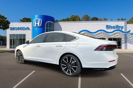 Platinum White Pearl 2025 Honda Accord Hybrid Touring