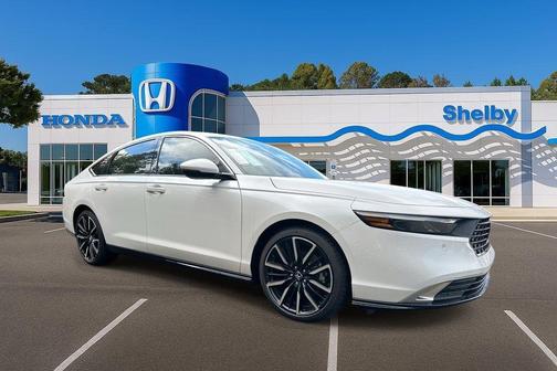 Platinum White Pearl 2025 Honda Accord Hybrid Touring
