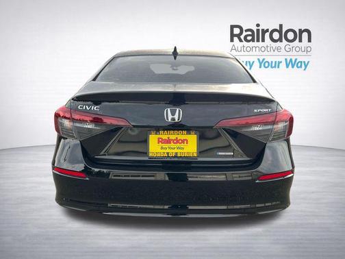 Crystal Black Pearl 2025 Honda Civic Hybrid Sport