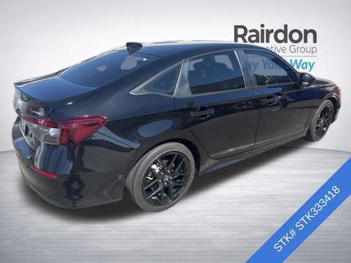 Crystal Black Pearl 2025 Honda Civic Hybrid Sport