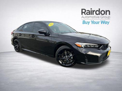 Crystal Black Pearl 2025 Honda Civic Hybrid Sport