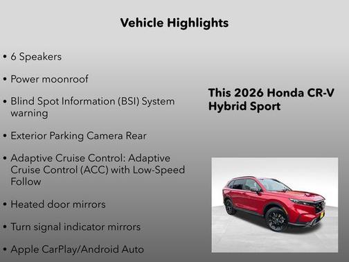 2026 Honda CR-V Hybrid Sport AWD
