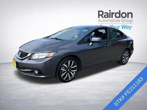 Modern Steel Metallic 2015 Honda Civic EX-L