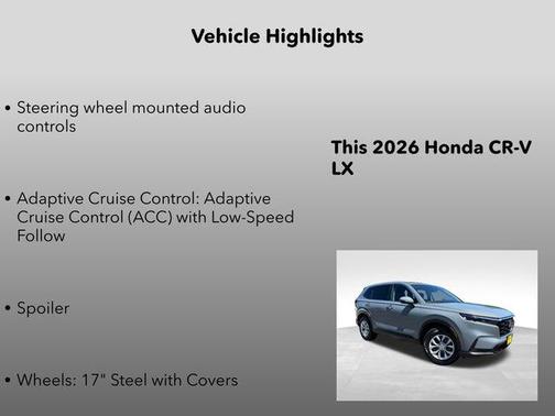 Urban Gray Pearl 2026 Honda CR-V LX AWD