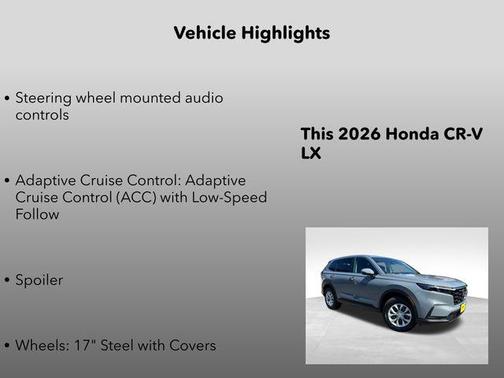 Urban Gray Pearl 2026 Honda CR-V LX AWD