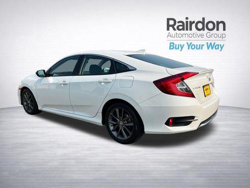 Platinum White Pearl 2021 Honda Civic EX