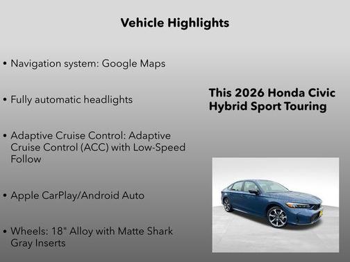 2026 Honda Civic Hybrid Sport Touring