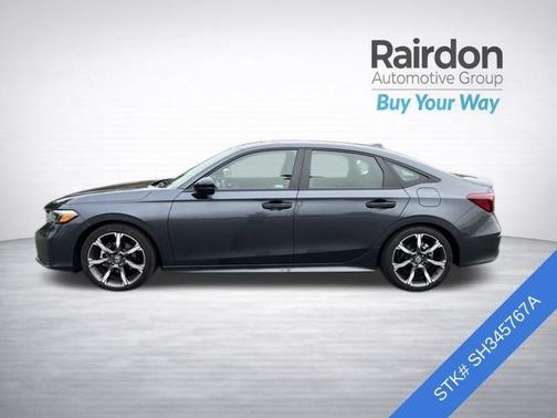 Meteorite Gray Metallic 2025 Honda Civic Hybrid Sport