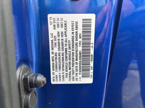 Aegean Blue Metallic 2020 Honda CR-V AWD EX