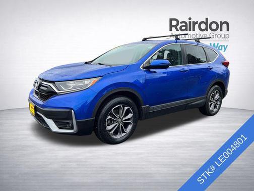 Aegean Blue Metallic 2020 Honda CR-V AWD EX
