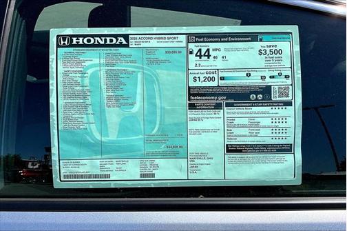 2025 Honda Accord Hybrid Base