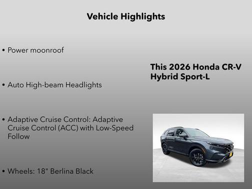2026 Honda CR-V Hybrid Sport-L AWD