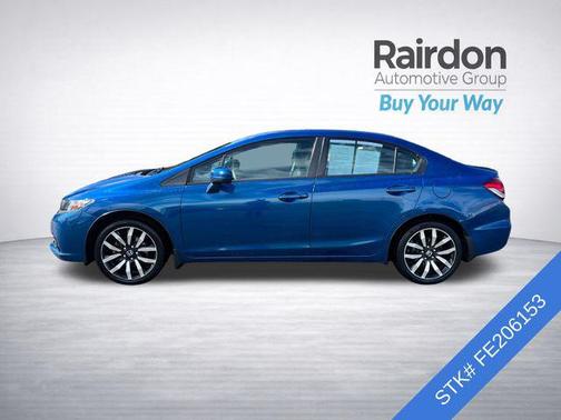 Dyno Blue Pearl 2015 Honda Civic EX-L