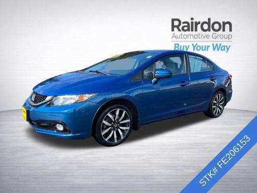 Dyno Blue Pearl 2015 Honda Civic EX-L