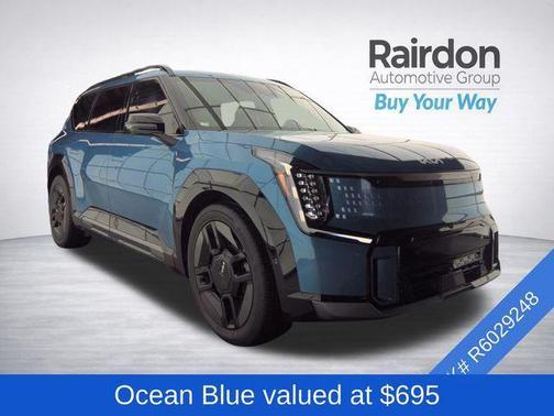 Ocean Blue 2024 Kia EV9 GT-Line