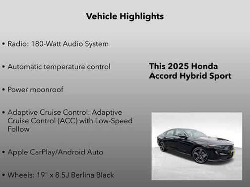 2025 Honda Accord Hybrid Sport