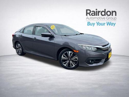 Modern Steel Metallic 2017 Honda Civic EX-L