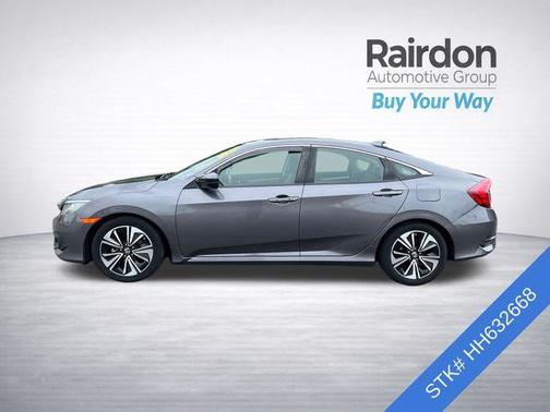 Modern Steel Metallic 2017 Honda Civic EX-L