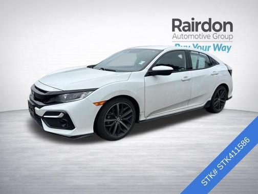Platinum White Pearl 2021 Honda Civic Sport