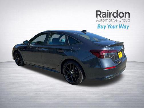 Platinum White Pearl 2025 Honda Civic Hybrid Sport