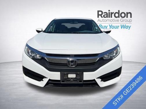 White Orchid Pearl 2016 Honda Civic LX