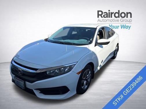 White Orchid Pearl 2016 Honda Civic LX