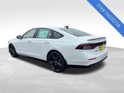 Platinum White 2026 Honda Accord Hybrid Sport-L