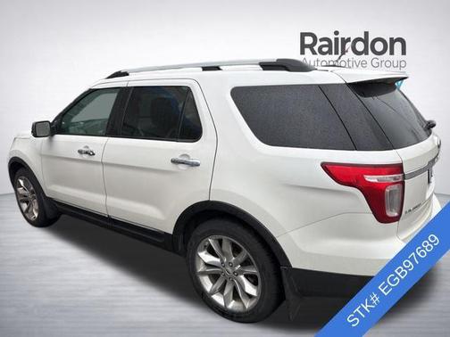 White Platinum Metallic Tri-Coat 2014 Ford Explorer Limited